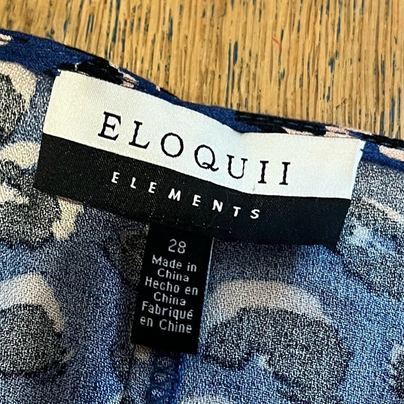 💙 ELOQUII ELEMENTS – Blue Animal Print Jumpsuit – Size 28 - Picture 3 of 9